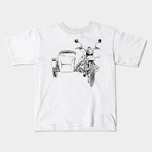 Sidecar motorcycle Kids T-Shirt